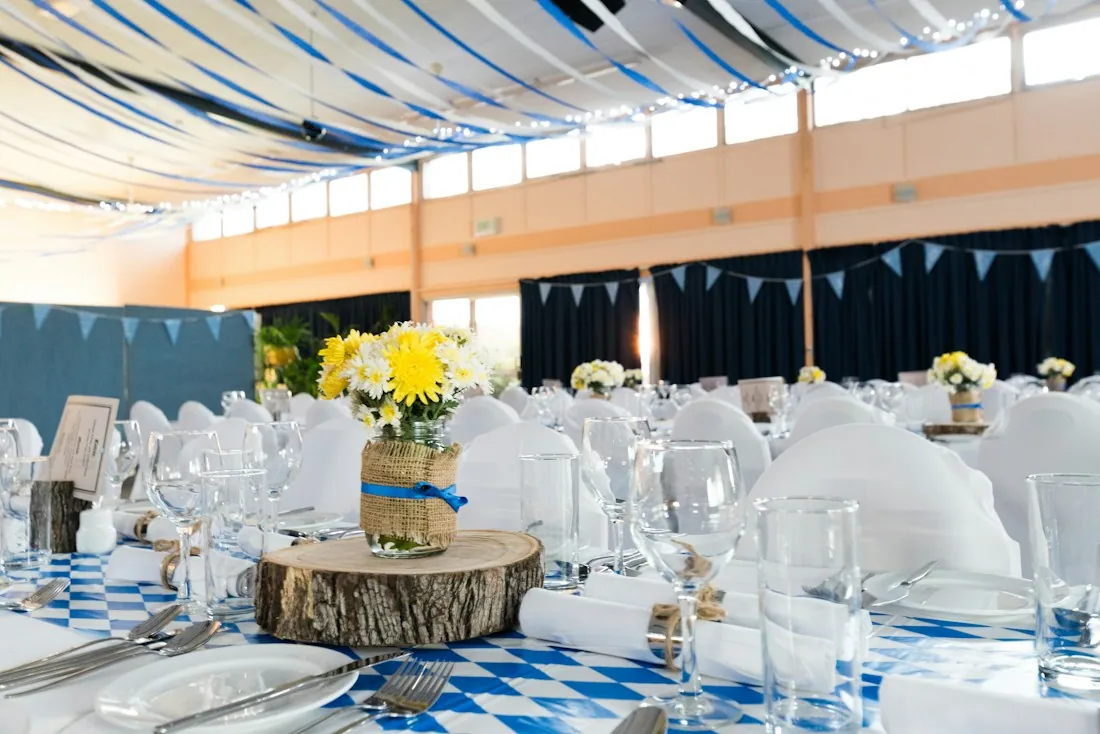 Floral Centerpieces Setup